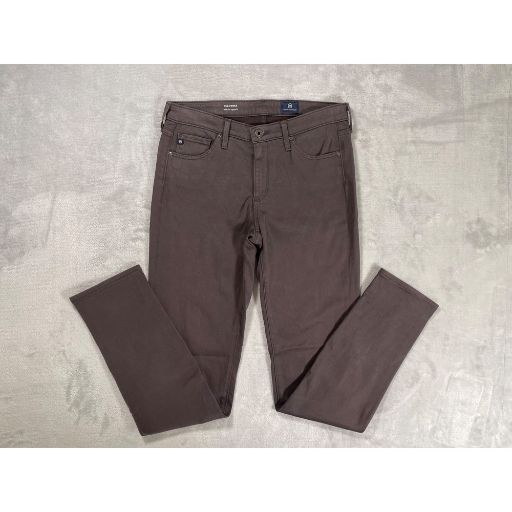 AG Adriano Goldschmied Prima Pants Women's 26R Brown Skinny Stretch Modal